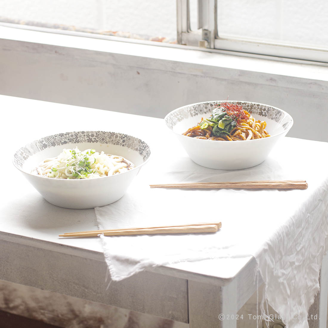 WEB限定/フローラ/ボウルL/2点/ゴールド/ECST052