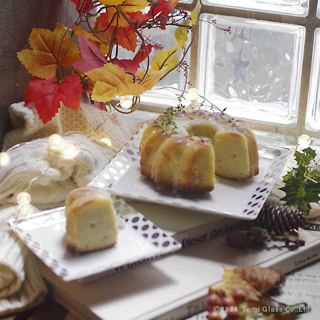 WEB限定/ドット/スクエアプレートLとSのセット/プラチナ/ECST057