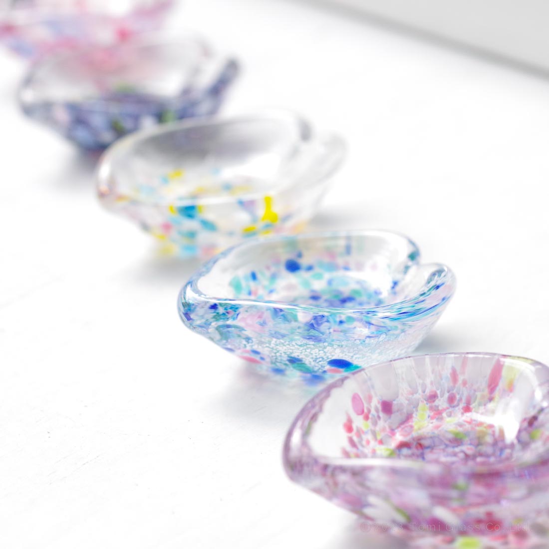 江戸硝子/うきよ/ヒラリ/箸置き/ほお紅/EG029-17