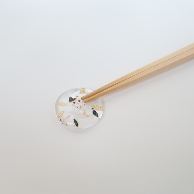 猫に蛸/箸置き/猫/7095-01