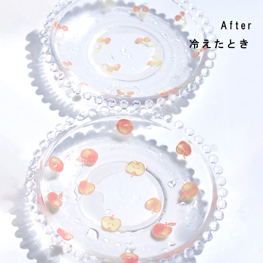 WEB限定/カラーチェンジフルーツ/15.5プレート/チェリー×アップル/ペアセット/ECA9-203