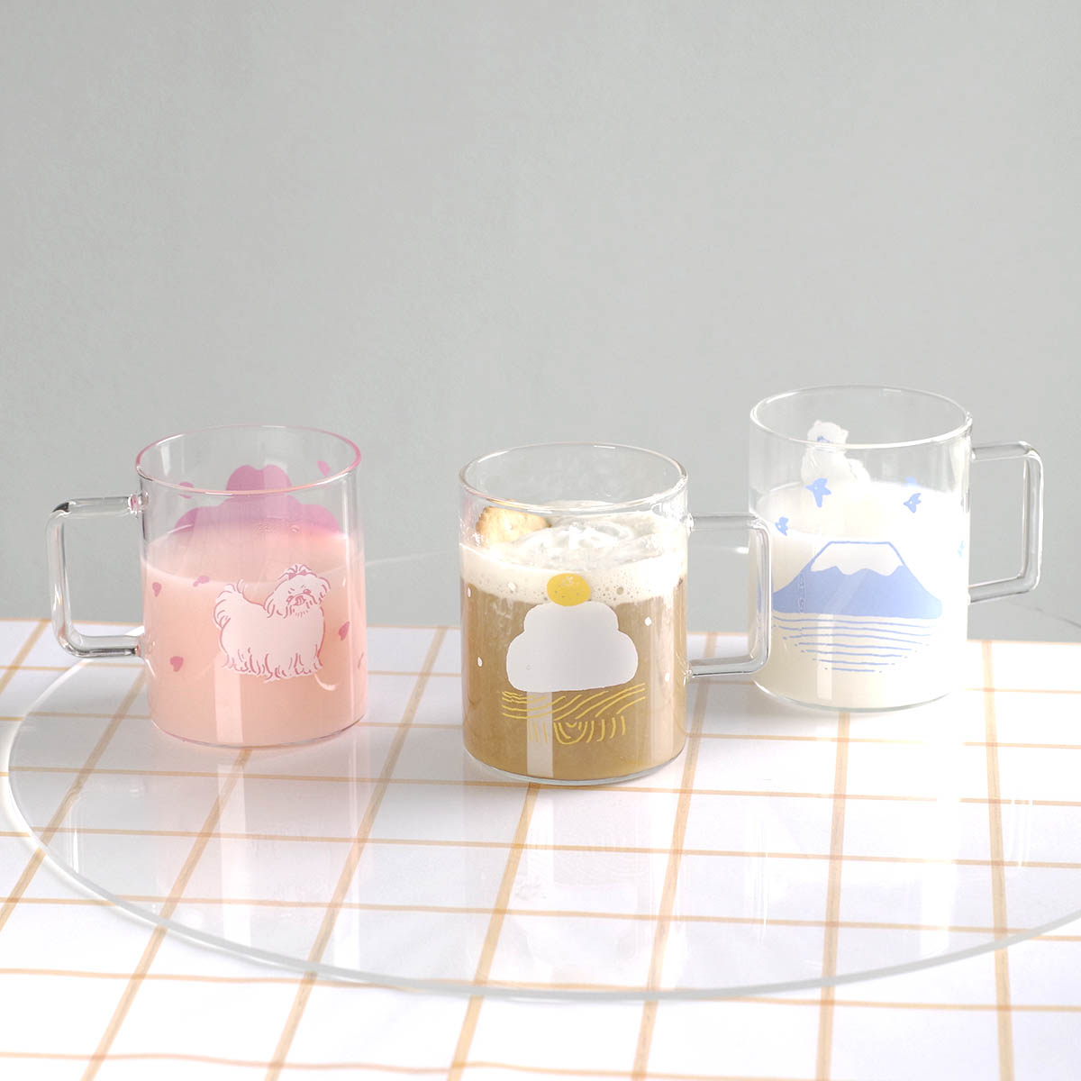 鏡もち-桜－富士山