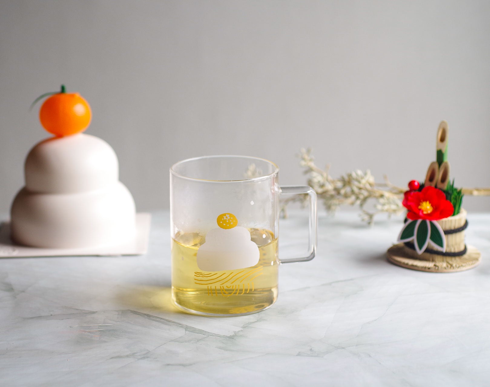 耐熱ガラス｜耐熱プリントマグ｜鏡もちと猫｜Tomi Label TOKYO(トミ