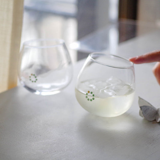【WEB限定・早割15%オフ】ラッピング無料｜リース運ぶ白い鳥／ゆらゆらペアグラス／ECST068