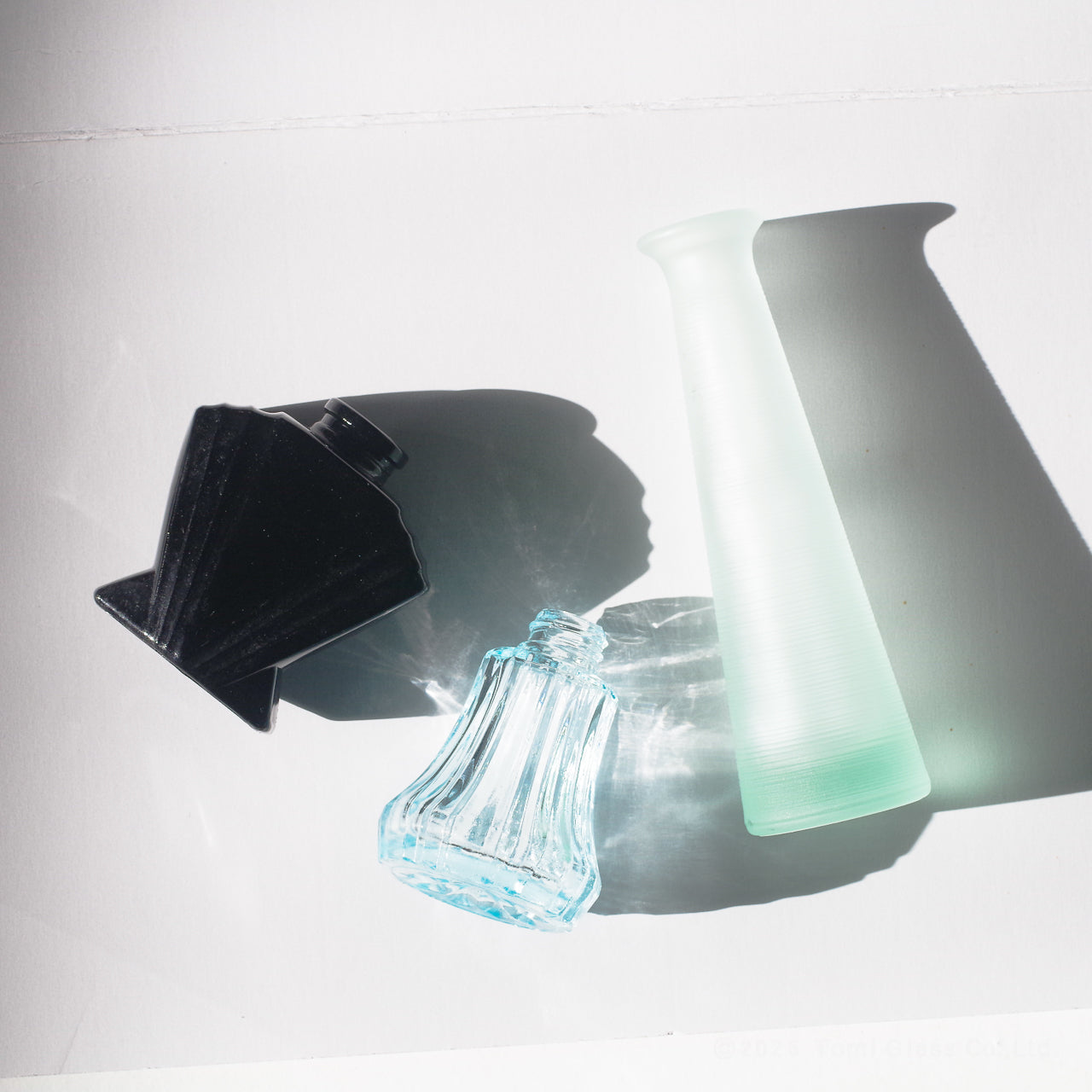 WEB限定｜ヴィンテージ小瓶｜ブルーが入った一輪挿しセット｜ECST069