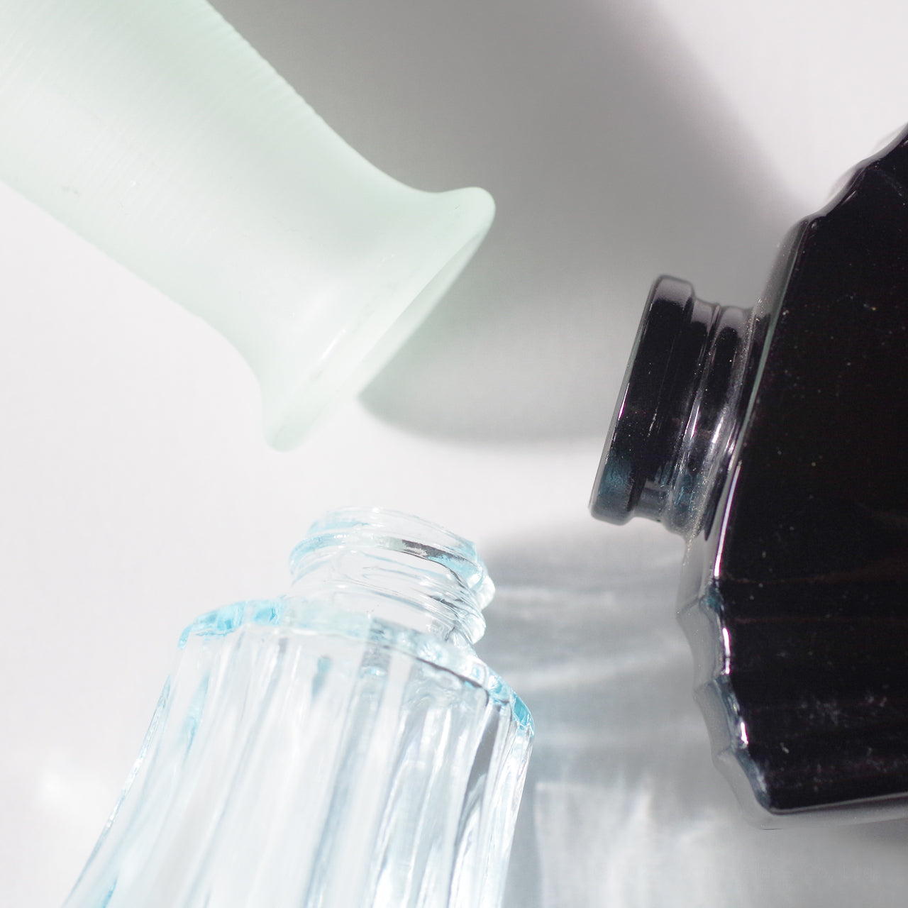 WEB限定｜ヴィンテージ小瓶｜ブルーが入った一輪挿しセット｜ECST069