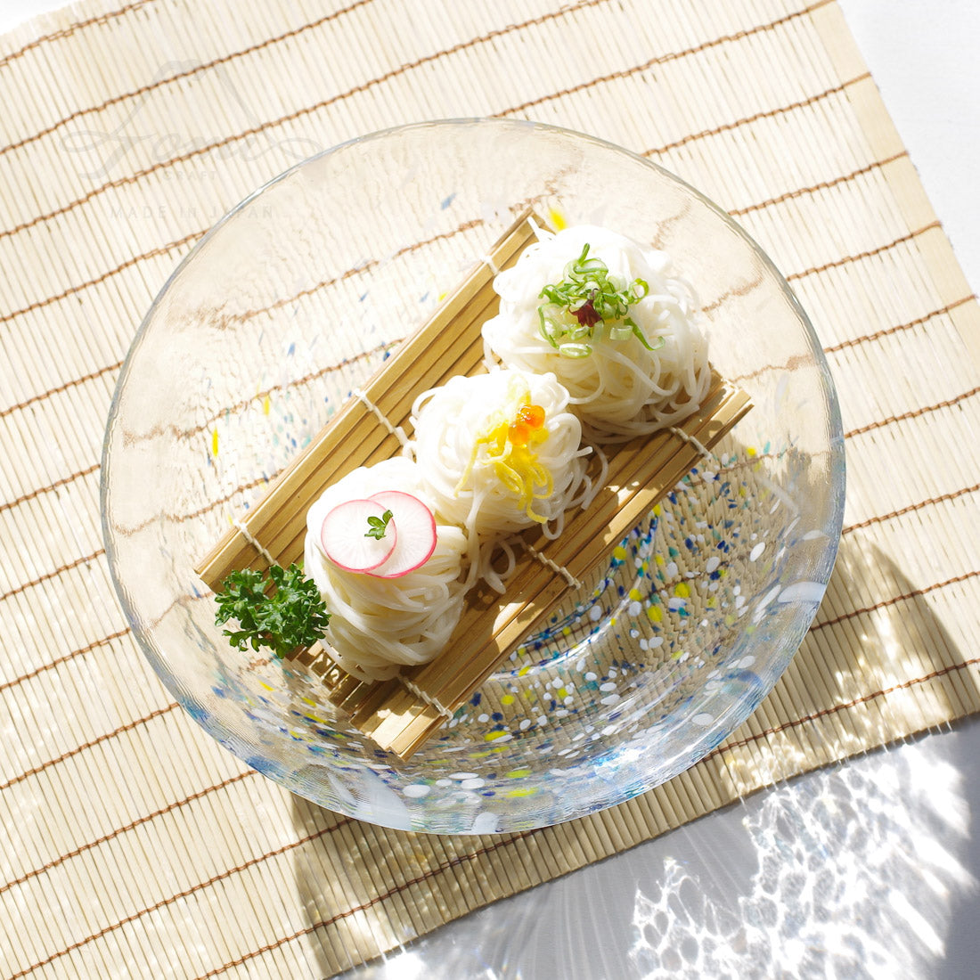 【4/13まで特別価格】WEB限定／江戸硝子／うきよ／そうめん４点セット／ECST075