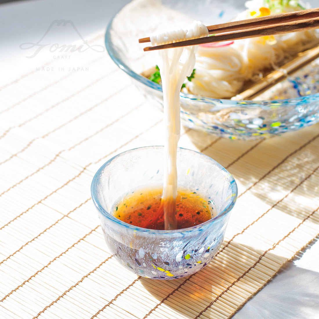 【4/13まで特別価格】WEB限定／江戸硝子／うきよ／そうめん４点セット／ECST075