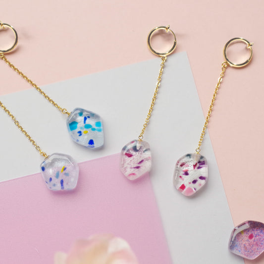 WEB限定／江戸硝子うきよのかけら／イヤリング／KA013