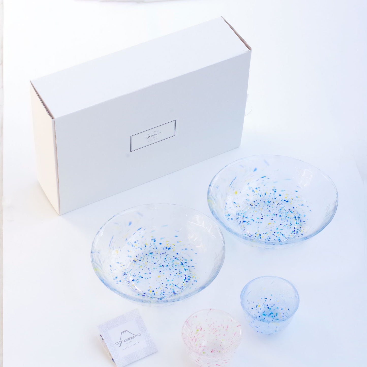 【4/13まで特別価格】WEB限定／江戸硝子／うきよ／そうめん４点セット／ECST075