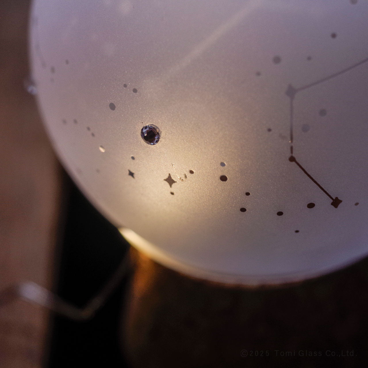 WEB限定／コルキーグラス／ガラスの小物入れ／スノードーム／J-124