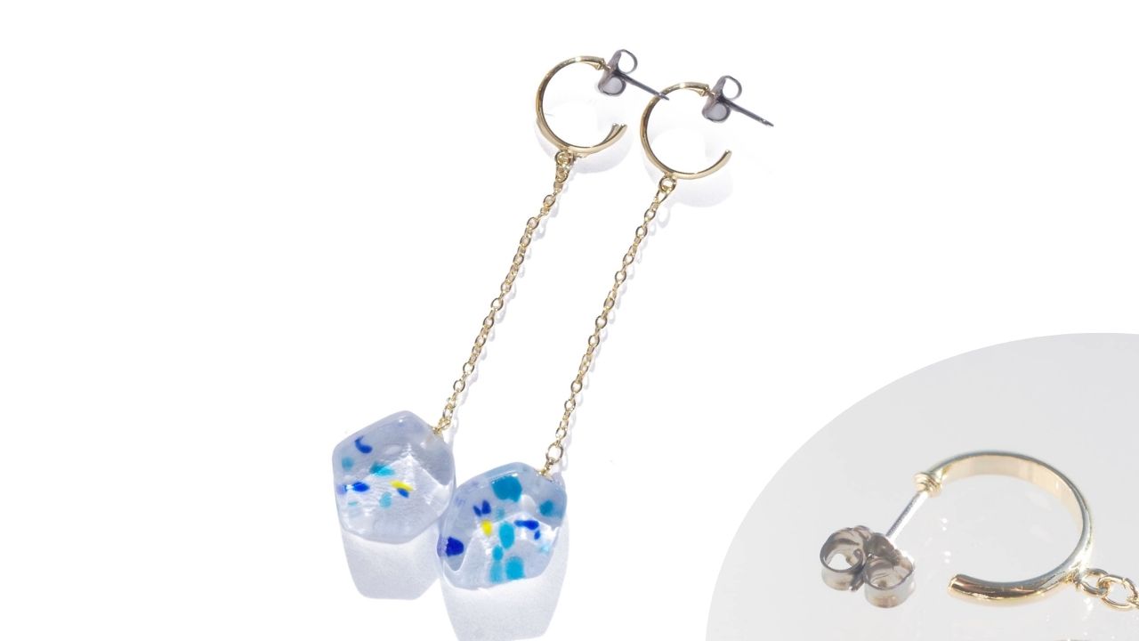 WEB限定／江戸硝子うきよのかけら／ピアス／KA012