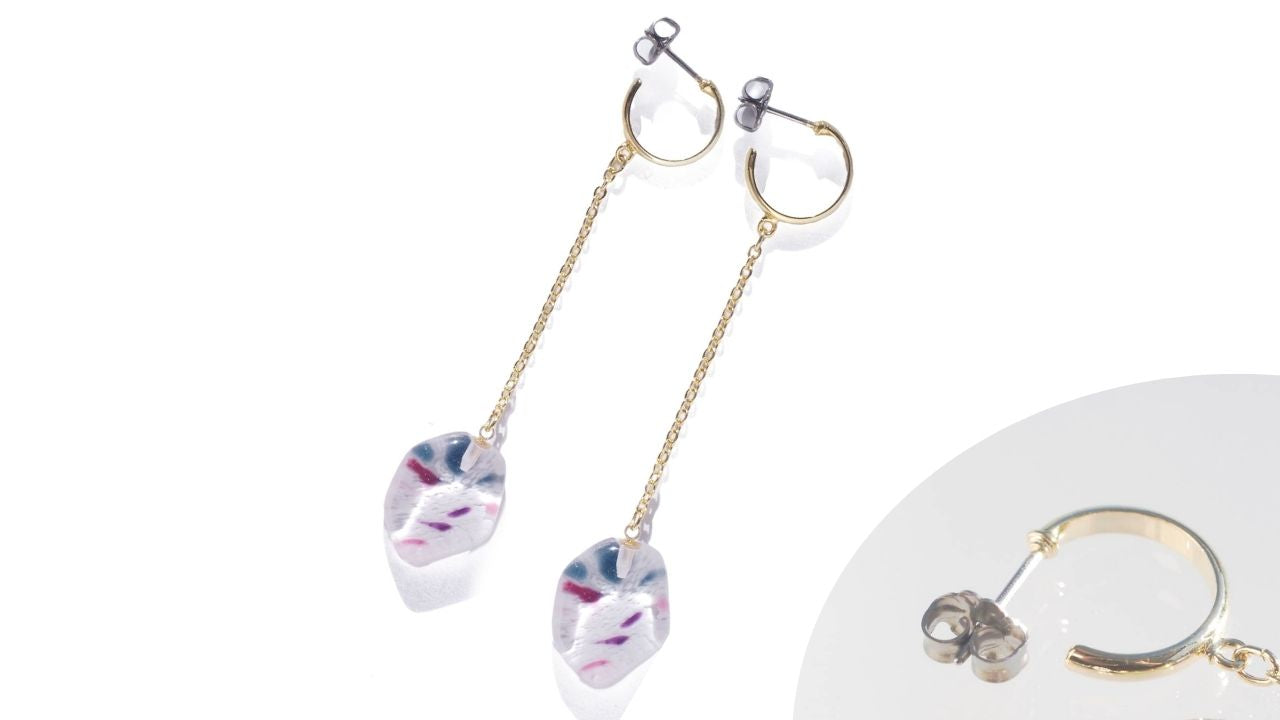 WEB限定／江戸硝子うきよのかけら／ピアス／KA012