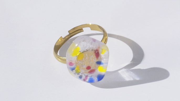 WEB限定／江戸硝子うきよのかけら／指輪／KA014