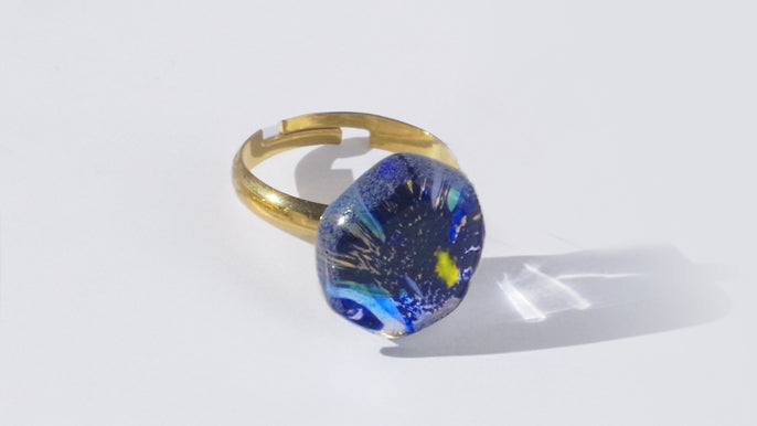 WEB限定／江戸硝子うきよのかけら／指輪／KA014