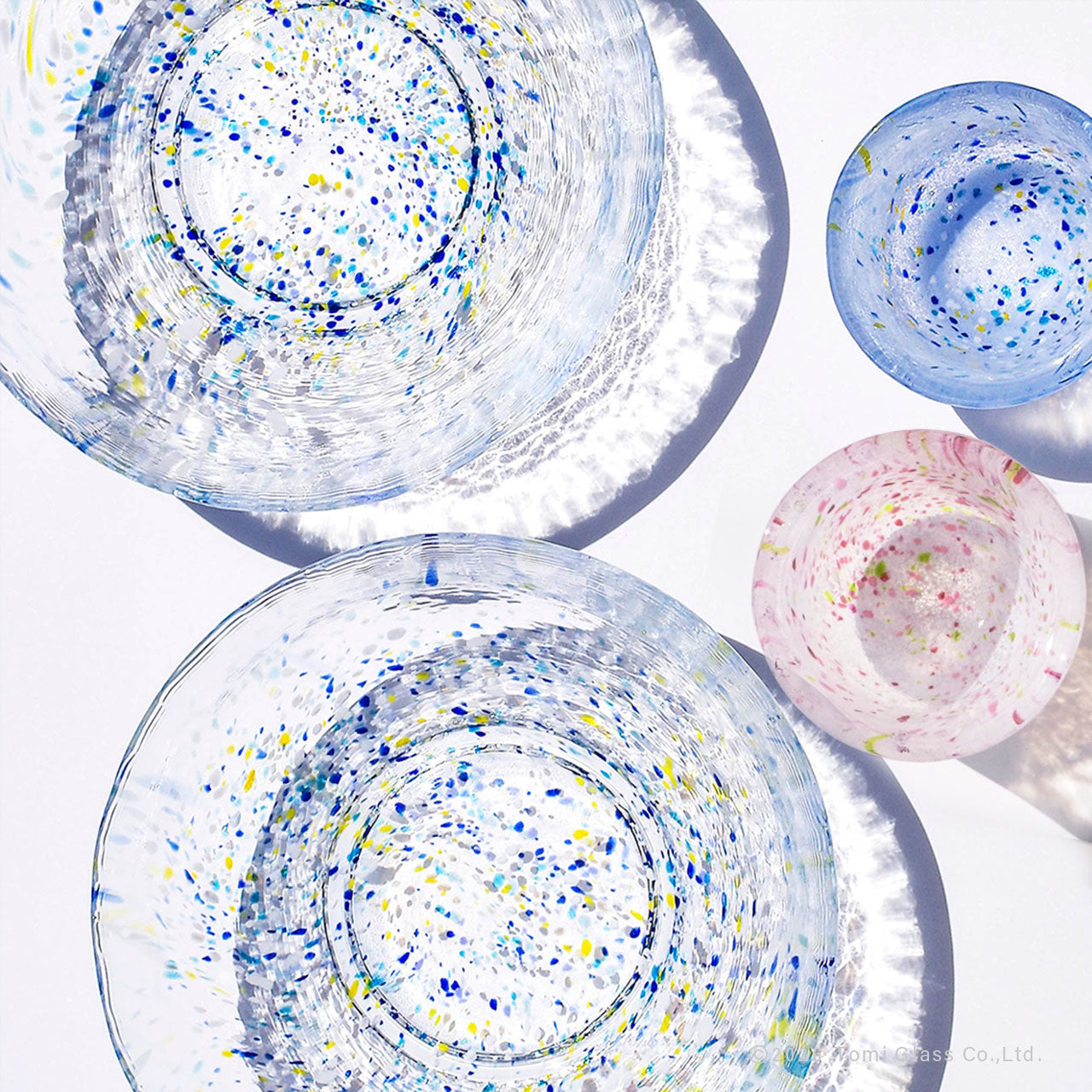 【4/13まで特別価格】WEB限定／江戸硝子／うきよ／そうめん４点セット／ECST075