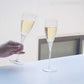 【ラッピング無料】ハートラインストーン／シャンパングラス／ペアセット