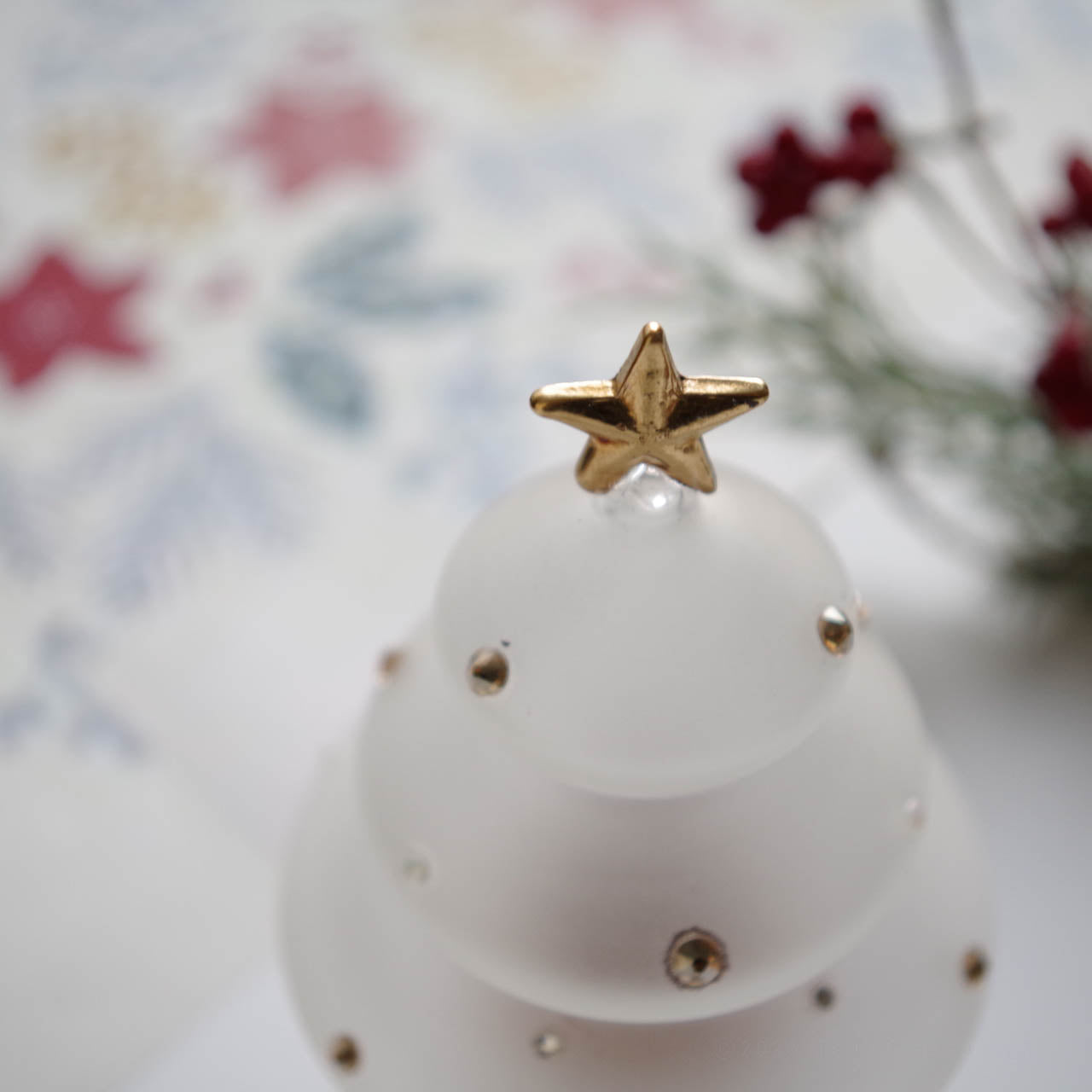 WEB限定／コルキーグラス／ガラスの小物入れ／ツリー／J-123