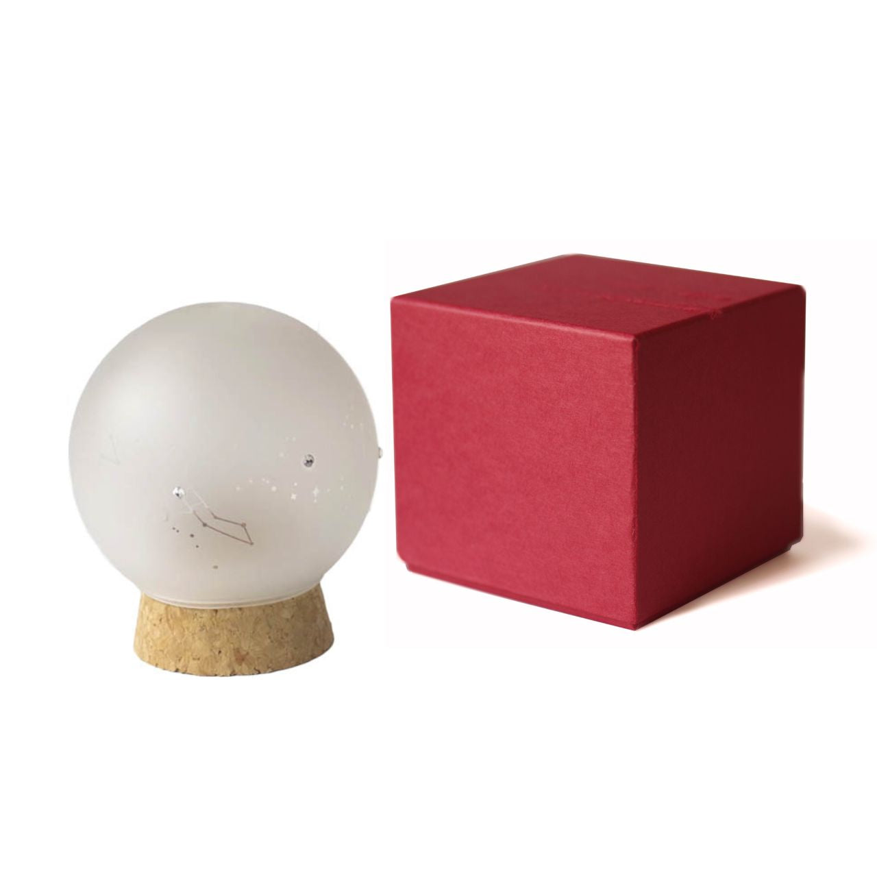WEB限定／コルキーグラス／ガラスの小物入れ／スノードーム／J-124