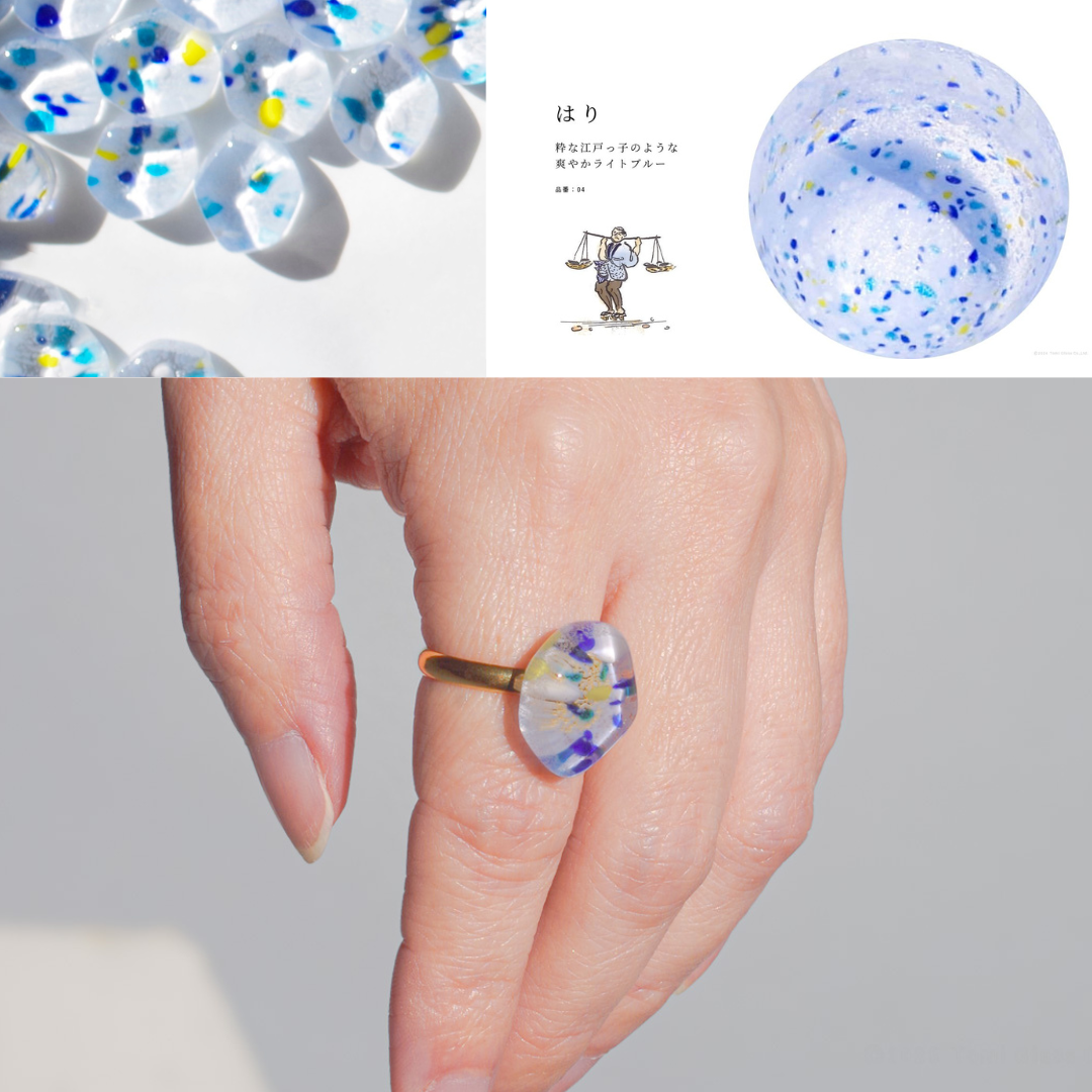 WEB限定／江戸硝子うきよのかけら／指輪／KA014