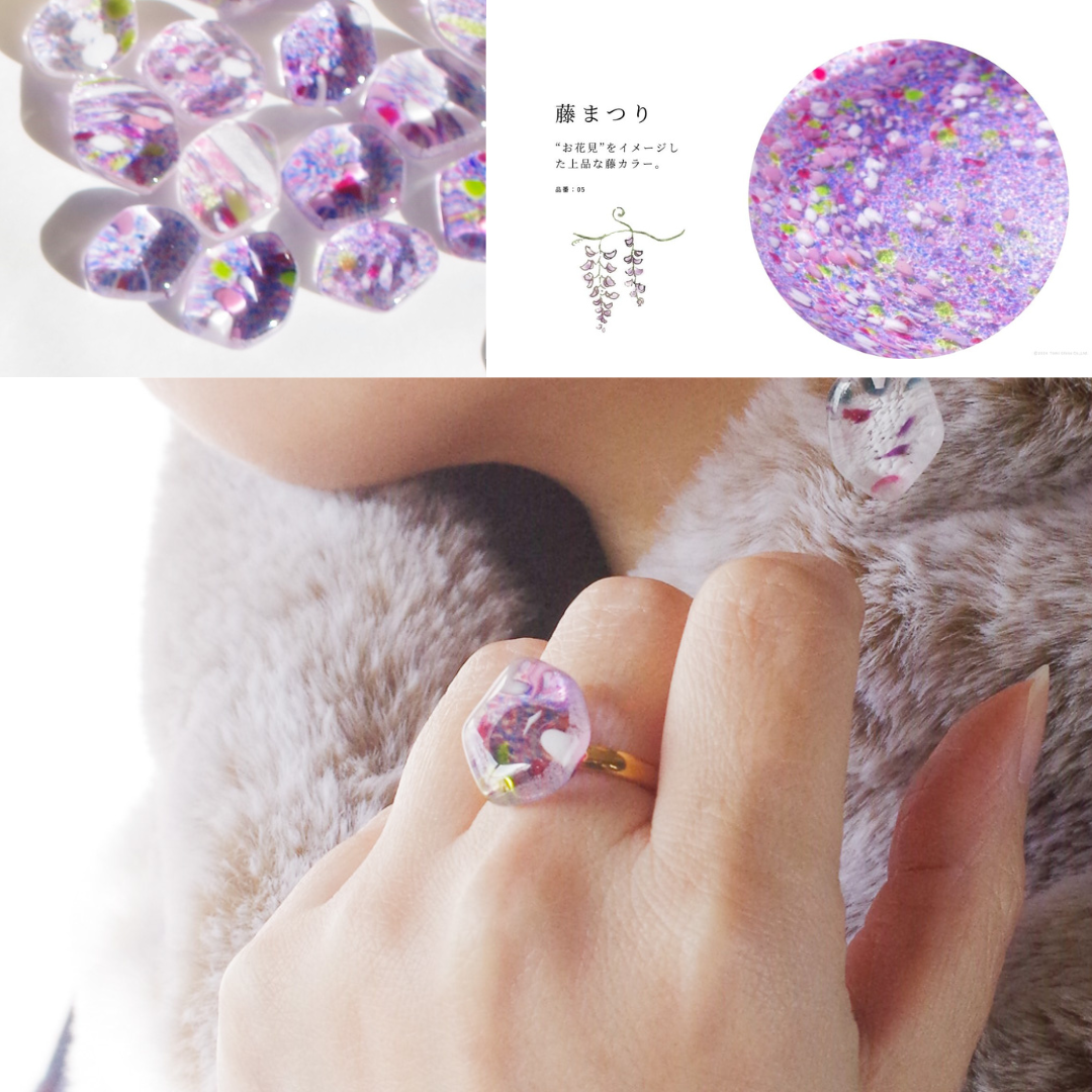 WEB限定／江戸硝子うきよのかけら／指輪／KA014