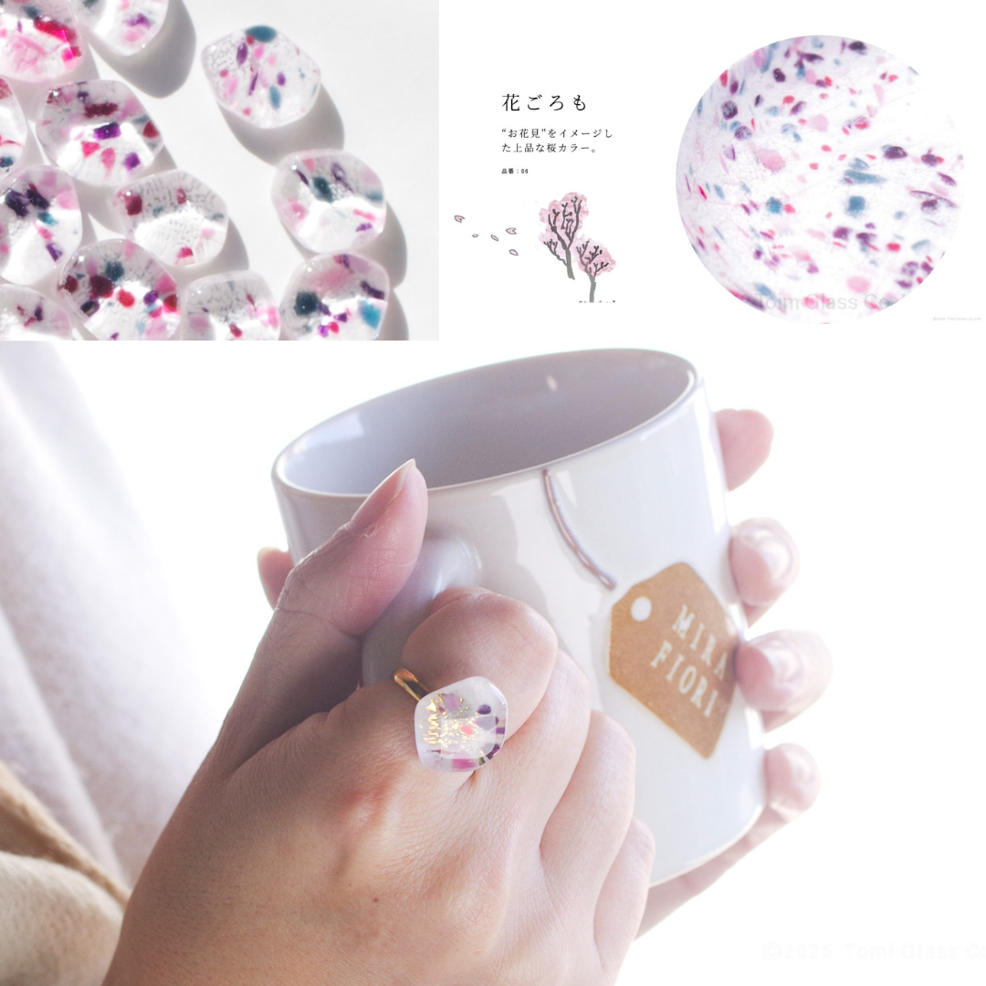 WEB限定／江戸硝子うきよのかけら／指輪／KA014