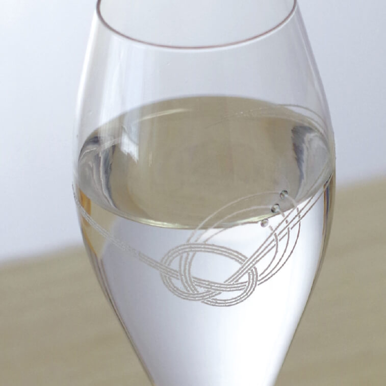 水引‐祝い-グラス‐スワロフスキー-トミレーベル-白