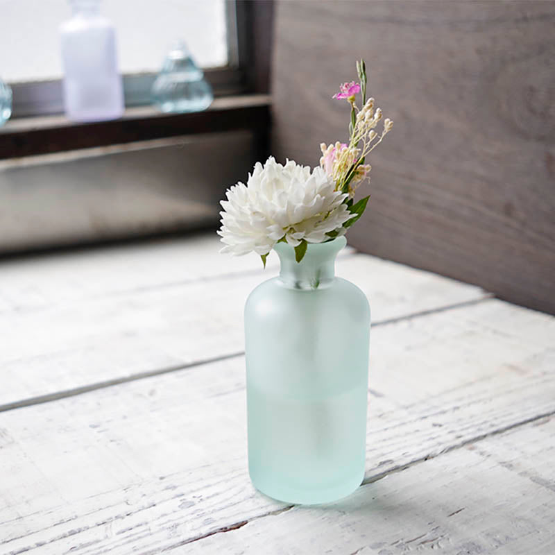 ガラスの片口花器 フラワーベース - 花瓶・フラワースタンド