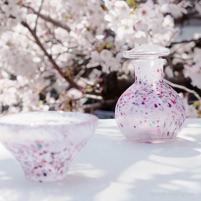 桜-しょうゆさし‐江戸硝子-お花見