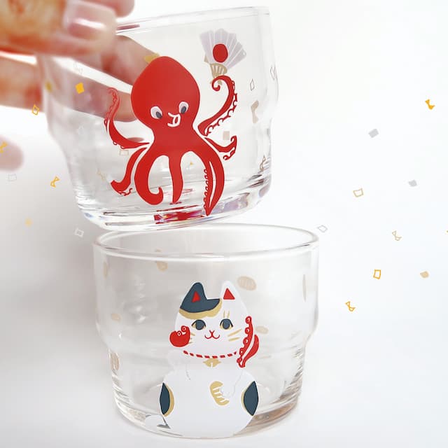 猫に蛸｜カップセット｜スタック｜TomilabelTOKYO(トミレーベル 