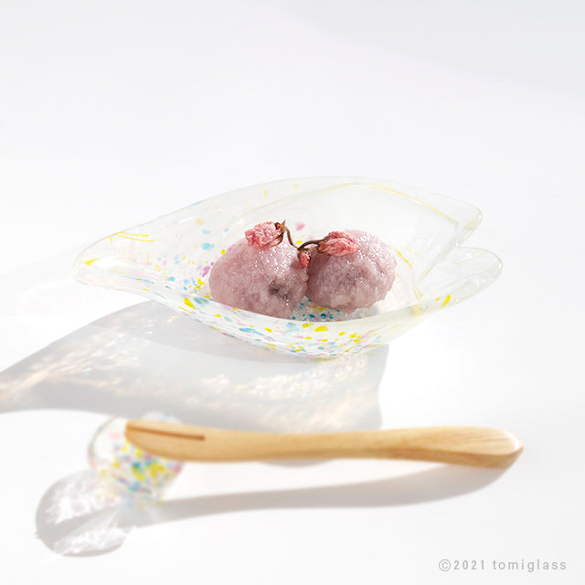 江戸ガラス-桜餅-ボウル-サイズ感